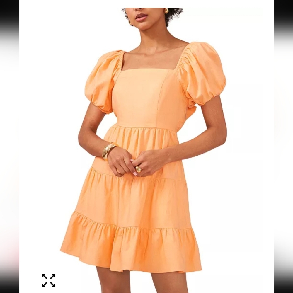 1. State Puff Sleeve‎ Mini Dress Medium